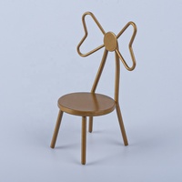Nouveau design 1:12 maison de poupée bricolage cabane mini modèle OB11 scène accessoires chaise papillon
