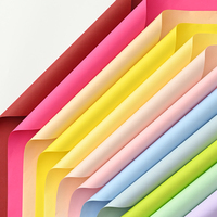 Papier de couleur unie, rouleau de papier d'emballage pour bouquet de fleurs de créateur coréen, fournitures de fleuriste imperméables, cadeau floral pour emballage