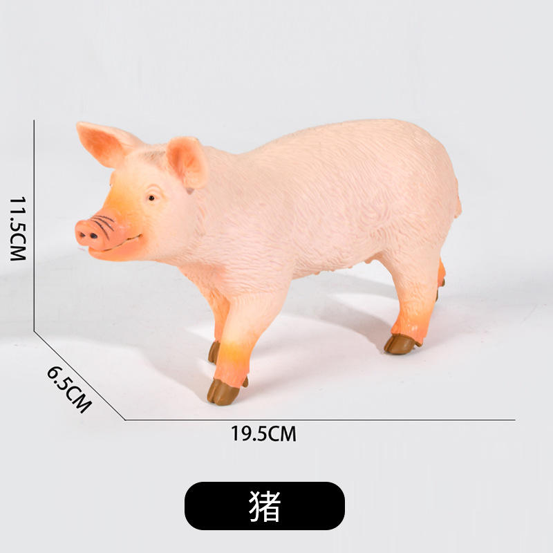 Vinyl-filled cotton pig (with tag + pe bag packaging)