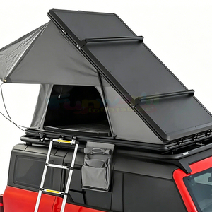 Outdoor Waterproof 2 Person Roof Tent Double Layer Car Roof Top Tent Hard Shell Rooftop Tent With Ladder For Cars Camping - Product Image 2