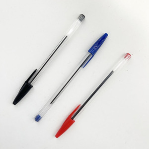 Best Plastic Ball <b>Pen</b> for Student Exam Medium Bullet Tip Bulk Selling Promotional Transparent 1.0mm Writing Width Cheap Price - Product Image 3