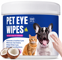 Lingettes nettoyantes pour les yeux des animaux de compagnie, lingettes anti-taches de larmes, marque privée, pour chiens, contre les crasses, les excréments, le mucus et les débris