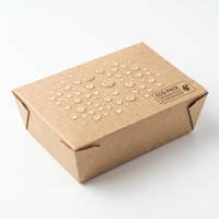 Cajas de Papel Kraft para Hamburguesas y Hot Dogs, Desechables, de Doble Pared, Ecológicas, de Grado Alimenticio, Impresas Personalizadas, al por Mayor para Llevar