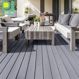 Tarima de WPC Gris Moderna y Duradera, Sistema de Bloqueo Doble, Antideslizante, <span class=keywords><strong>Resistente</strong></span> <span class=keywords><strong>al</strong></span> Fuego, para Balcón, Ecológica e Impermeable - Product Image 3