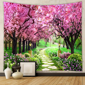 Fabricantes al por mayor hogar Fondo tela Ins estilo colgante tela Fondo <span class=keywords><strong>pared</strong></span> colgante bosque estilos <span class=keywords><strong>tapiz</strong></span> - Product Image 4