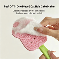 Brosse de toilettage pour animaux de compagnie en silicone souple, forme patte, mignonne et simple, pour chat et chien, brosse de massage et de démêlage pour éliminer les poils lâches