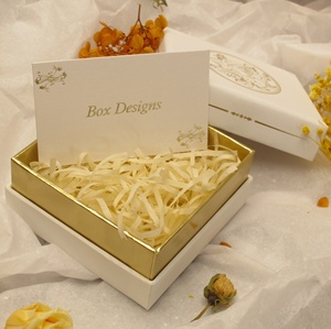 Boîtes de Base de couvercle en papier d'art en relief personnalisé du fabricant professionnel feuille d'or pour bijoux cosmétiques bougie utiliser des options OEM ODM - Product Image 2