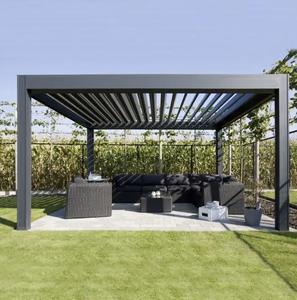 ซุ้มบานเกล็ดปรับได้โลหะพร้อมระบบหลังคาแบนกันน้ำสำหรับใช้ในที่พักอาศัยและอพาร์ทเมนต์ - Product Image 2