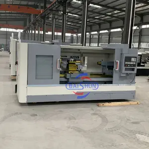 Torno de cama plana de alta calidad de China, torno cnc horizontal de alta precisión, torno giratorio