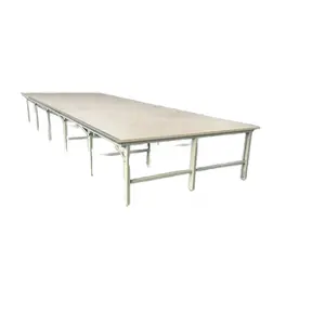 Table de découpe en tissu et planche de table de pavé usine de vêtements établi de machine à rainurer en tissu automatique