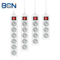 Französische Verlängerungssteckdose Elektrischer Schalter Steckdose Kindersichere Rundstift-Steckdose Stromkabel POWER STRIP