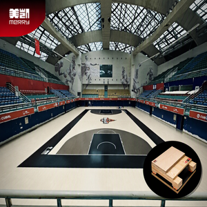 Baloncesto Suelo de madera Suelo deportivo de interior Cancha de baloncesto Bádminton Canchas DE TENIS <span class=keywords><strong>Campos</strong></span> deportivos - Product Image 2