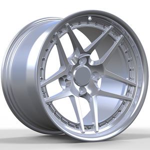 Ruedas forjadas 16 17 <span class=keywords><strong>18</strong></span> 19 20 21 22 24 pulgadas 5x130 17x11 ruedas anchas monobloque llantas de coche de aluminio plateado para <span class=keywords><strong>Porsche</strong></span> Paramera <span class=keywords><strong>924</strong></span> - Product Image 1