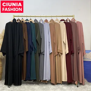 6394 # мусульманское модное популярное женское платье Турецкая мусульманская абайя платья Рамадан марокканский кафтан Исламская одежда