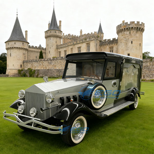 Cercueil électrique noir 2025, Carrosse funéraire moderne noir, Carrosse en verre antique, Cercueil électrique vintage, Chariots électriques à vendre - Product Image 3
