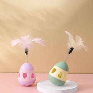 Hot Sales Interactive Cat Chew Toys Feather Tumbler and Leakage <b>Ball</b> Pet Toys - Product Image 1