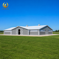Bâtiment Équestre Préfabriqué en Acier, Écurie pour Chevaux, Bâtiment Agricole, Abri pour Bétail, Structure de Ferme