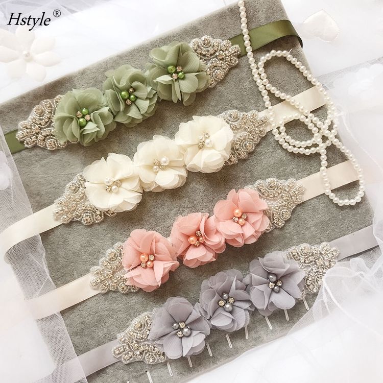 Bridal Belt Flower Belts For Dresses Wedding Dress Belts Elegant