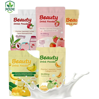 Poudre de collagène OEM en sachets pour complément alimentaire, mélange pour boisson lactée, soin du visage, glutathion, probiotiques, thé vert, antioxydants, 6 saveurs