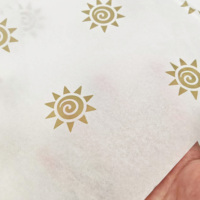 Papier de soie de luxe de marque haut de gamme estampé à chaud motif Poire de Neige, doublure pour emballage cadeau de bijoux, personnalisé, écologique, avec logo simple face