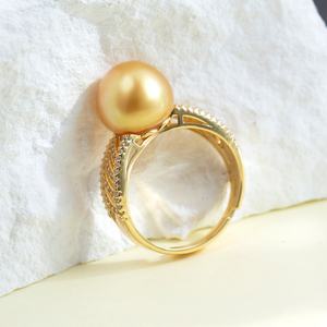 Messi Customization New Design 18K/14K/10K/9K Natural Freshwater <b>Pearl</b> Jewelry <b>Ring</b> - Product Image 3