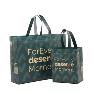 <span class=keywords><strong>TDG</strong></span> BAGS, bolsas de mano reutilizables no tejidas laminadas personalizadas, bolsas de compras promocionales con sellado térmico, patrón de letras, regalo de comestibles de 30-50cm - Product Image 1