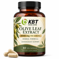 Complément alimentaire à base de plantes pour soutenir le système immunitaire, capsules de feuilles d'olivier, OEM ODM