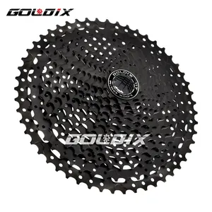 Piñón de Bicicleta GOLDIX Black Steel MTB Cassete K7, 8/9/10/<span class=keywords><strong>11</strong></span>/12 Velocidades, 8/9/10/<span class=keywords><strong>11</strong></span>/12v 40/<span class=keywords><strong>42</strong></span>/46/50/50T, Rueda Libre de 108 Sonidos - Product Image 1