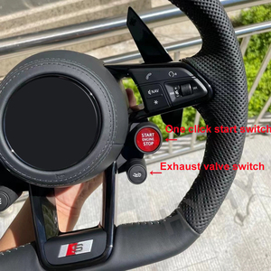 พวงมาลัยคาร์บอนไฟเบอร์ LED R8 สำหรับ <span class=keywords><strong>Audi</strong></span> <span class=keywords><strong>RS</strong></span> A3 A4L <span class=keywords><strong>A5</strong></span> A6L A7 Q2 Q3 S4 S5 S7 8V B8 C7 แบบกำหนดเองได้ - Product Image 3