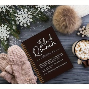Quaderno a spirale Black <span class=keywords><strong>Queen</strong></span> di tendenza, diario A5 a righe OEM con spirale dorata, copertina personalizzata per donne afroamericane - Product Image 2