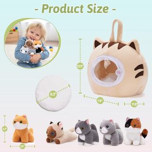 <span class=keywords><strong>Casa</strong></span> <span class=keywords><strong>de</strong></span> Peluche para Gatos con 5 <span class=keywords><strong>Gatitos</strong></span>, Set <span class=keywords><strong>de</strong></span> Juego <span class=keywords><strong>de</strong></span> Animales <span class=keywords><strong>de</strong></span> Peluche, Muñeco <span class=keywords><strong>de</strong></span> Peluche Suave y Adorable, <span class=keywords><strong>Casa</strong></span> <span class=keywords><strong>de</strong></span> Mascotas para Niños, Regalo al por Mayor - Product Image 3