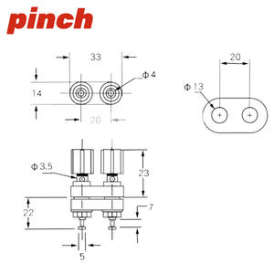 Dual Speaker Connector 4mm Banana Plugs Red And Black Panel <b>Mount</b> Terminal <b>Block</b> - Product Image 3