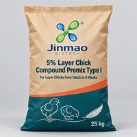 Prémélange composé pour poulets pondeurs Jinmao 5% Type I – Minéraux et oligo-éléments en poudre de qualité alimentaire pour animaux – Additifs alimentaires favorisant la nutrition