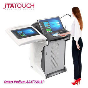 Podio digital portátil de alto rendimiento, <span class=keywords><strong>atril</strong></span> de voz inteligente de alta calidad, podios educativos de acero Multimedia de Metal - Product Image 1