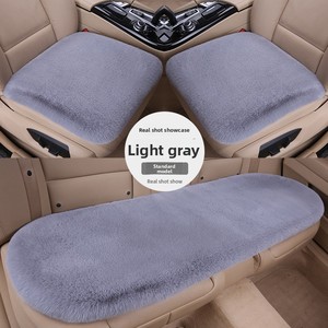 Tapis de <span class=keywords><strong>voiture</strong></span> universel en polaire de lapin court et chaud, <span class=keywords><strong>coussin</strong></span> de siège de <span class=keywords><strong>voiture</strong></span> d'hiver, vente en gros - Product Image 2