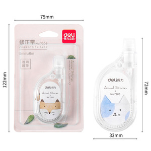 Ruban correcteur Deli 3mmx6m transparent, papeterie pour étudiants - Product Image 2