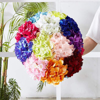 Kunstmatige Hortensia Bloemen Blush Heads Hydrangea Zijden Bloemen Voor Bruiloft Decoratie