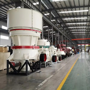 Concasseur à cône hydraulique monocylindre haute efficacité pour machines industrielles avec composant moteur central - Product Image 1