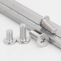 Vis à métaux en acier inoxydable 304 zingué du fabricant chinois de fixations Tête plate noire et blanche avec finition unie