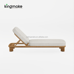 Chaises longues de <span class=keywords><strong>jardin</strong></span> en gros pour villas, ensemble de mobilier de patio haut de gamme, chaises longues de soleil en teck de qualité supérieure pour hôtels et complexes hôteliers - Product Image 3