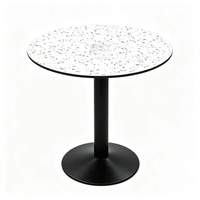 Plateau de table en HPL motif terrazzo, résistant aux rayures, pour café, restaurant, repas en plein air