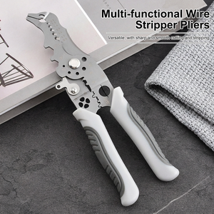 Pelacables Multifunción de 16 AWG, Acero Inoxidable, Agarre Suave, Herramienta Industrial para Cortar y Pelar Cables - Product Image 5