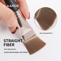 Maange Marque privée Nylon Cheveux Vegan Doux Tête Plate Pinceau Masque Visage Pinceau Unique