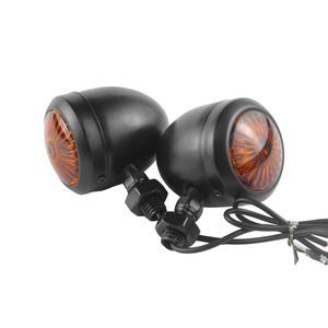 <span class=keywords><strong>Clignotant</strong></span> avant de moto à LED ambre 10 mm avec lentille transparente, lumière de position latérale clignotante pour <span class=keywords><strong>Chopper</strong></span> Cruiser Custom Jaune - Product Image 6