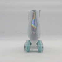 Patins à roulettes avec semelles lumineuses et Bluetooth, roues clignotantes en PU, patins en ligne, design à talon compensé