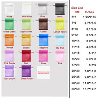 Petit sac cadeau réutilisable avec cordon de serrage, logo personnalisé, emballage de savon en maille transparente, pochette en organza, vente en gros