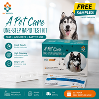 Bandelettes de test vétérinaire de bonne qualité, test Parvo ag CPV Ag pour chien, tests à domicile en une seule étape