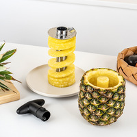 Roestvrijstalen Ananas Corer Slicer Spiraalsnijder Fruit Corer Peeler Steel Remover Messen Voor Eenvoudig Uitsnijden Keukengereedschap