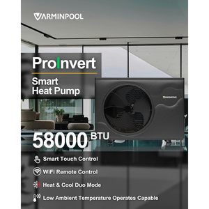 Calentador de piscina inteligente con wifi Varminpool Heat Pump 58000Btu 220V para piscinas enterradas - Product Image 4