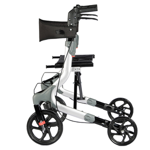 Tıbbi Rollator Walker, büyük 10 & 8 tekerlekler, kompakt katlanabilir, kolay katlanır kaldırma ve taşıma, ile birlikte gelir kamışı tutucu TRA21 - Product Image 3